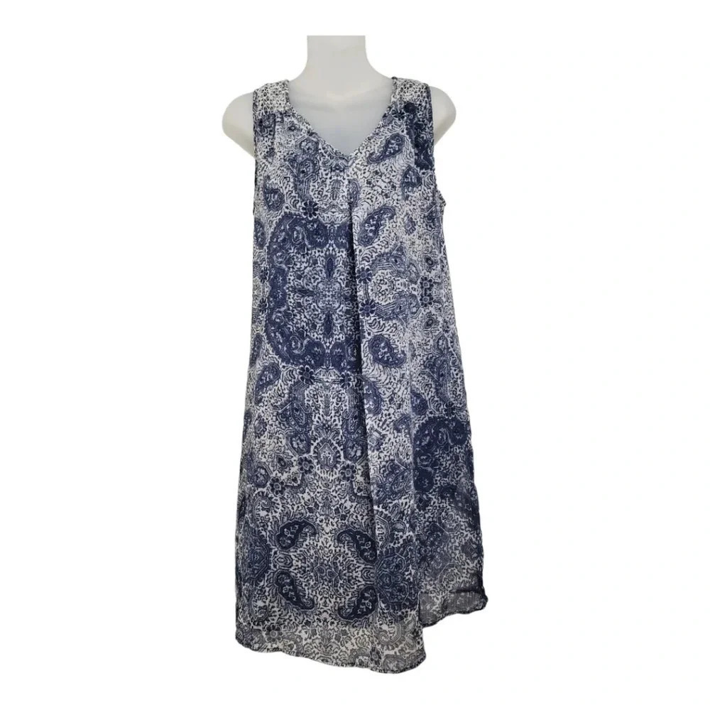 Vintage blue and white dress size 8